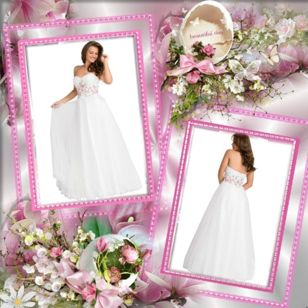 💲Sale💲💗Gorgeous Rhinestone Strapless Ball Gown💗
